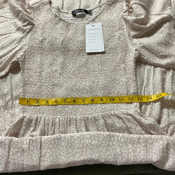 Zesica Tan Brown Tiered A-Line Maxi Dress for Casual Wear - Picture 6 of 8